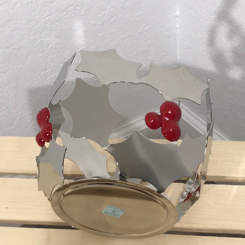 Modern Holly Candle Holder- PartyLite - Picture 3 of 5